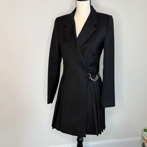 The Kooples Black Pleated Dress